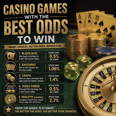 Casino Games with the Best Odds to Win